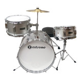 Bateria Extreme Infantil Plata 3 Pzas., Exbt014