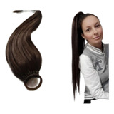 Extensión Ponytail Coleta Kanekalon Castaño 80cm