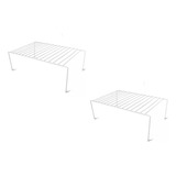 Organizador Estante Alacena Blanco X2 Reforzado Cocina 45cm