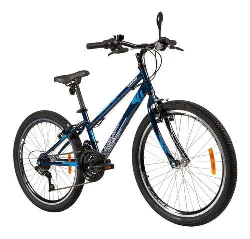 Bicicleta Max Azul Aro 24 Com Freios V-brake - Caloi