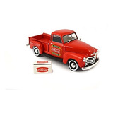 Coca-cola 1/43 1953 Chevy Pickup Con Enfriador De Metal.