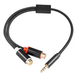Cable De Audio 1/8 Adaptador De Audio Hembra Rca Estéreo Rca