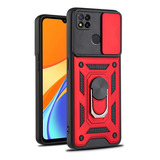 Funda Para Xiaomi Redmi 9c De Uso Rudo Con Mica