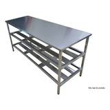 Mesa 100% Inox Para Cozinha Industrial 1900x700x900