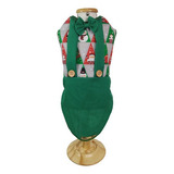 Roupa Pet - Jardineira Natal