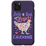 Funda Para iPhone 11 Pro Max Chicken Hen Love Cute Funny Gif