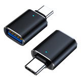 Daptador Otg Usb Tipo C A Usb 3.0 5gbps 2 Piezas