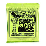 Cuerdas De Bajo Ernie Ball Escala Corta 45-105 Unicas