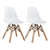 Set * 2 Silla Eames Kids Infantil Niños Madera- Alto Impacto