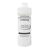 Loquay Acetona Pura 500 Ml Uñas Manos Pies Quita Pintura