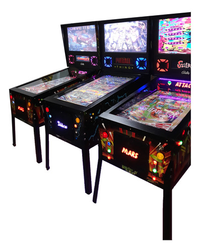 Fliperama Pinball Virtual 3 Monitores - 400 Mesas!