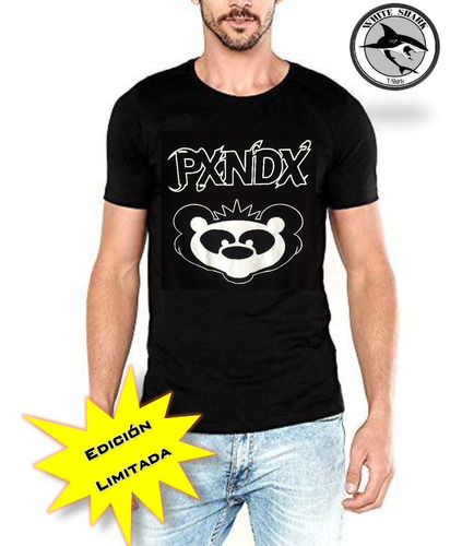 Playera Estampada Rock, Panda, Pxndx