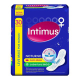 Absorvente Diário Com Abas Seca Intimus Noturno 30 Unidades