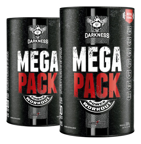 Combo 2 Mega Pack 30 Pack's Workout Darkness Integral Médica