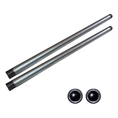 Tubo Aço Extra Robusto 3/4 Rosca Grampo Pipe Clamp 60cm 2pç