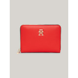 Billetera Essential Con Cierre Rojo Tommy Hilfiger