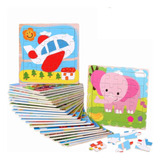 Rompecabezas Madera Para Niños. Pack 10puzzles