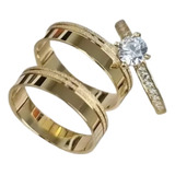 Par Alianças Casamento (revestida) Ouro 18k Garantia 7mm L10