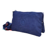 Estuche Bolsa Calidad Kipling Doble - Azul Oscuro