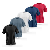 Kit 5 Camisetas Dry Esporte Academia Camisa Blusa Treino