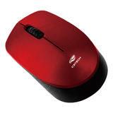 Mouse Sem Fio C3 Plus M-w17 Wireless 1000dpi Com Pilhas Cor Vermelho