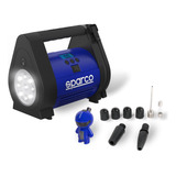 Compresor Aire Sparco C/medidor De Presión Y Linterna Led.