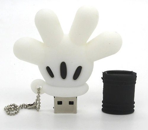 Pendrive 32 Gb, Diseño De Mano Blanca