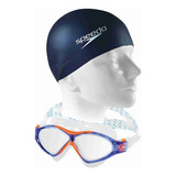 Óculos De Natação Speedo Omega Sf Swim Mask + Touca