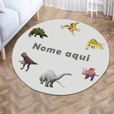 Tapete Infantil Redondo Dinos 120 Ø Personalizado