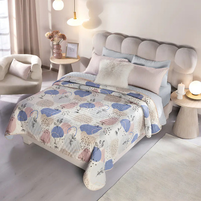 Colcha Ultra Ligera King Size Málaga Color Azul | Envío gratis
