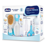 Kit Escova E Pente E Tesoura Azul Chicco