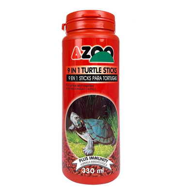 Azoo 9 En 1 Turtle Sticks Flotantes Alimento Tortugas Acuáticas 330ml