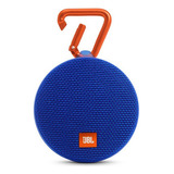 Parlante Bluetooth Jbl Clip 2 Portátil Waterproof Color Azul
