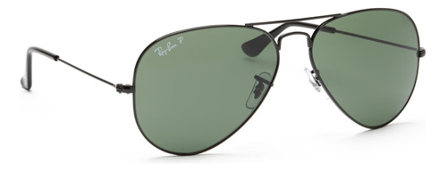 Anteojo De Sol Ray Ban Aviator 3025 Negro Gun Metal Polariz