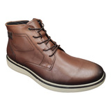 Bota Coturno Masculino Couro Pegada Marrom Terracota 126105