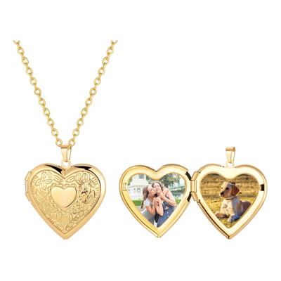 Collar Mujer Dije Relicario Para Foto Corazon Regalo Mamá