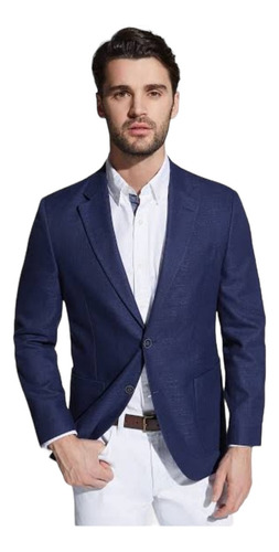 Saco Blazer Fit De Lana Nautica Hombre Talla 38 / Xl