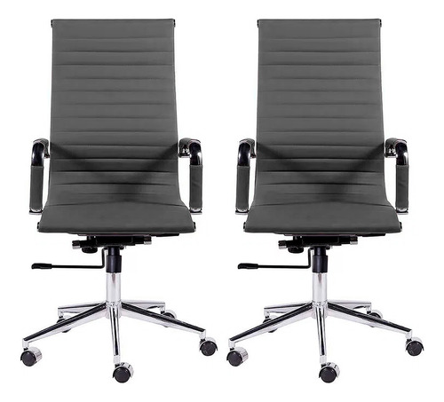 2 Cadeira Presidente Giratória Best Chair Charles Eames 