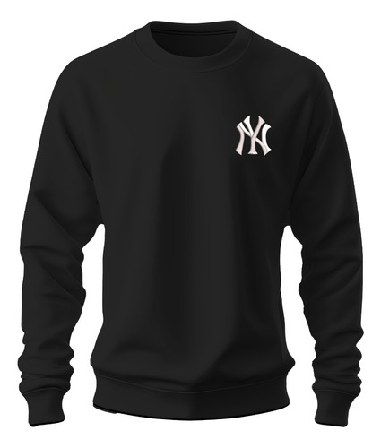 Sudadera Sweater Bordado Beisbol Logo Ny Yankees New York