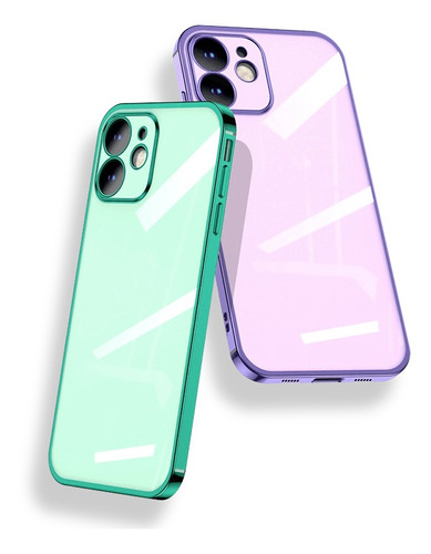 Funda Para iPhone Carcasa De Celular Anti-caída Transparente