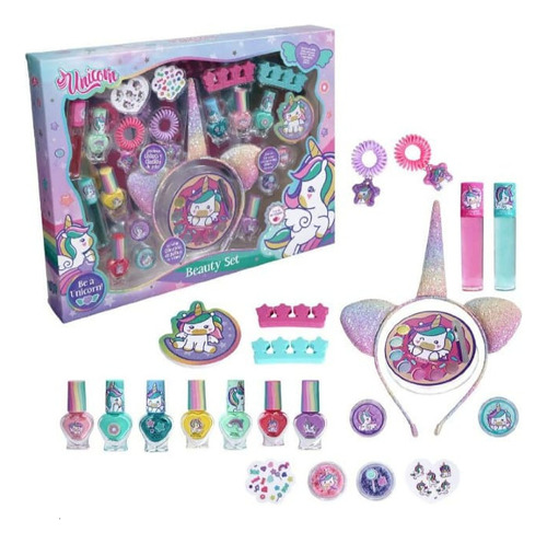 Set Maquillaje Niña Unicornio 22 Productos Gelatti