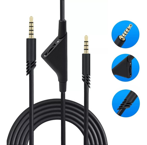 Cable Auxiliar Para Astro A40 A10 Conector Audifonos2m