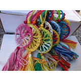30 Mini Mandalas Atrapasueños Tejidas Crochet- Souvenir