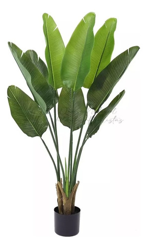 Planta Artificial Bananeira Grande Decoração Para Sala 110cm