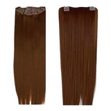 Aplique Cabelo Tic Tac Orgânico Liso Ruivo Natural 60cm