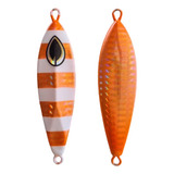 Isca Artificial Pesca Jumping Jig Cobia 100g  Laranja E Glow