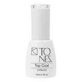 Finalizador De Unhas Top Coat Tones 15ml Efeito Alto Brilho