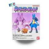 Starly, Bidoof & Lucario Pokemon Scale World Sinnoh Bandai