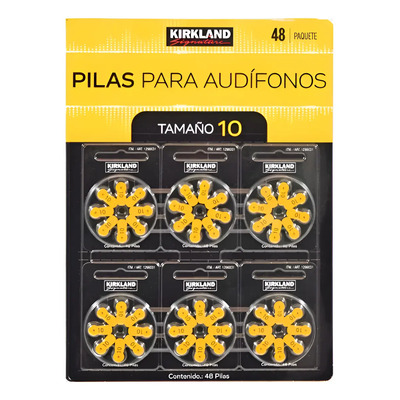 Pilas Aparato Auditivo Tamaño 10 Audífonos 48 Pzas Ks | Envío gratis
