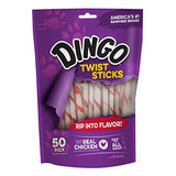 50 Unidades De Cuero Crudo Dingo Twist Sticks Hechos Para Pe